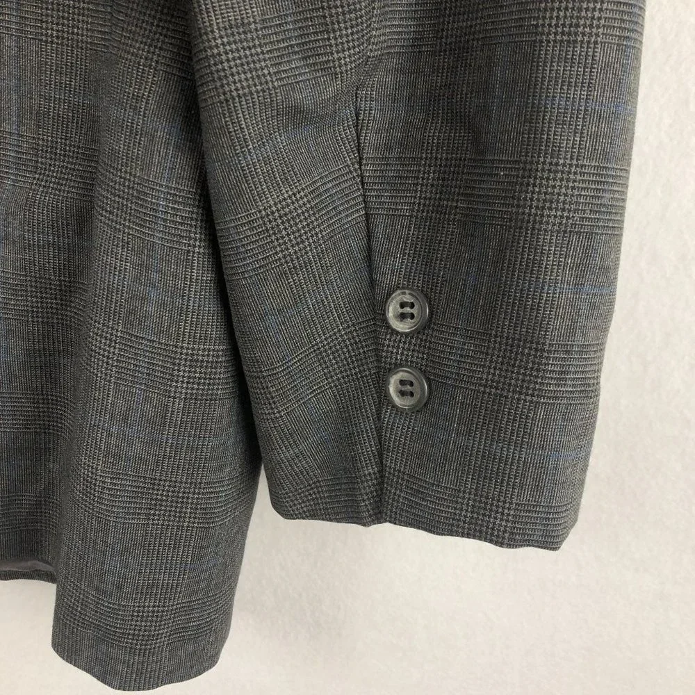 Brooks Brothers Vintage Men's Size 41R Grey Blue Wool Blend Sport Coat Blazer